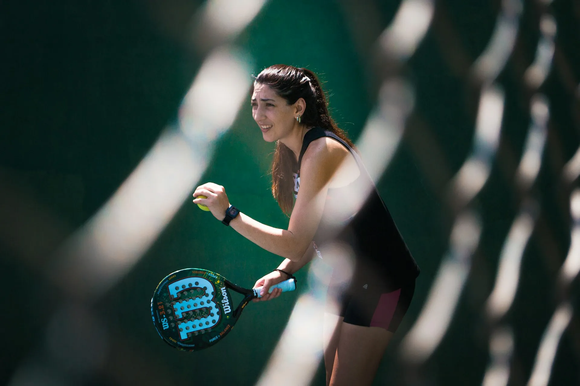 Pancadas avançadas de padel em ação