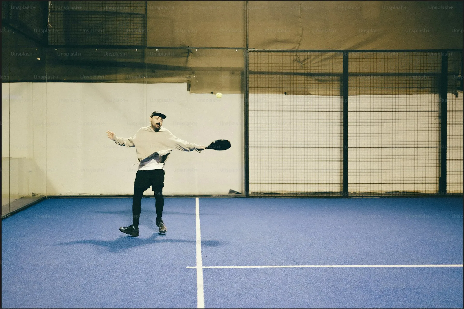 Defending against a smash in padel